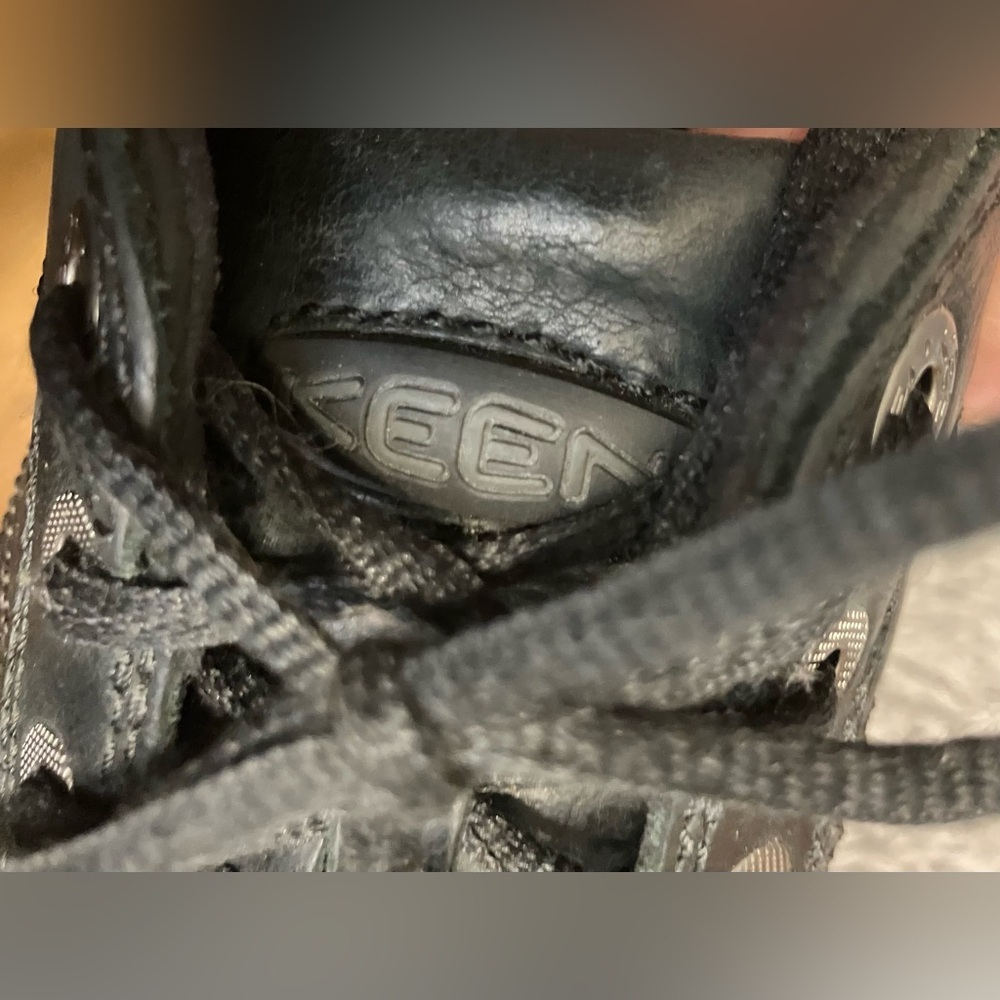 Keen Men's Black PTC Dress Oxford Water Resistant Leather Size 8.5 - Picture 5 of 14